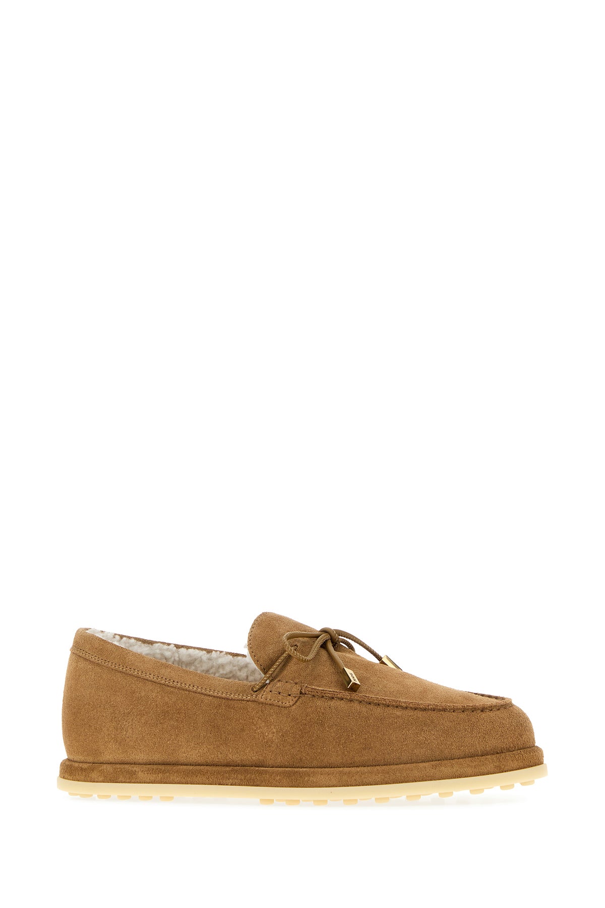Tod's Mocassini in pelle scamosciata cammello, view 2