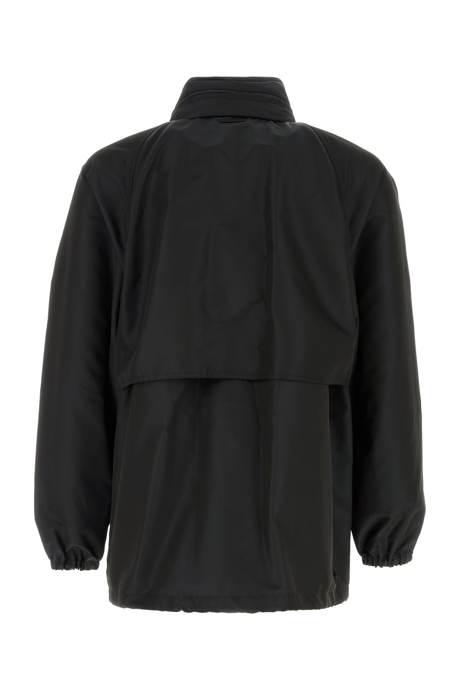 Saint Laurent Giacca a vento in poliestere nero, view 2