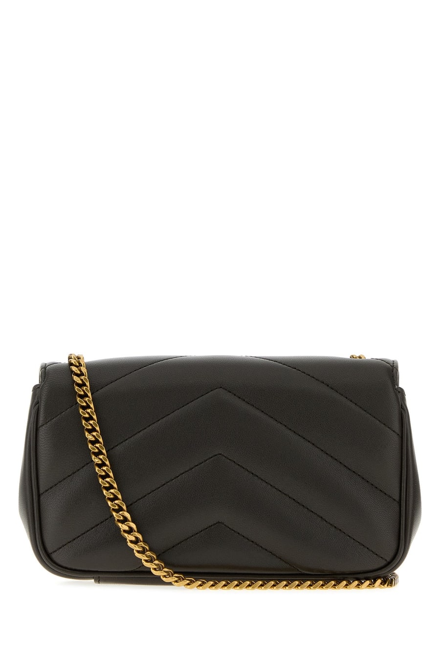 Saint Laurent Borsa a tracolla LouLou mini in pelle antracite, view 3