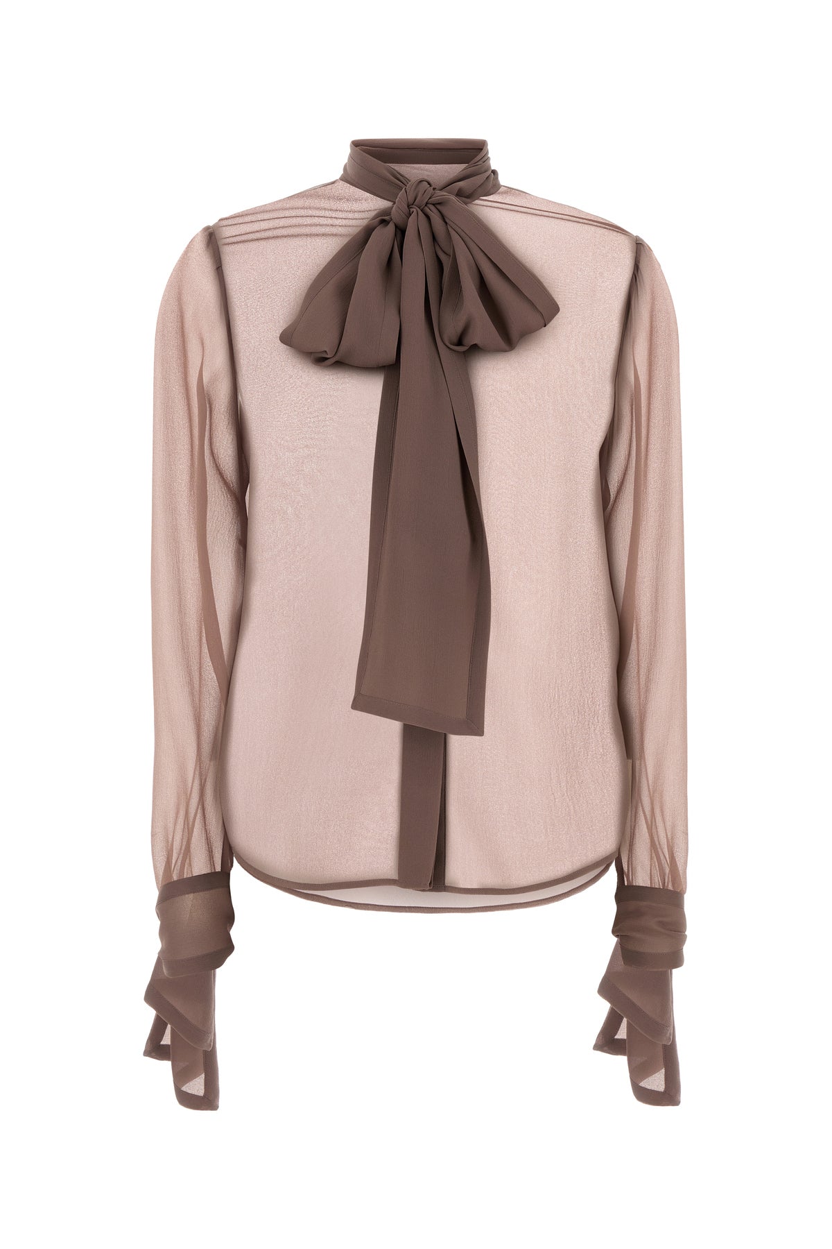 Saint Laurent Camicia in crepe rosa anticato