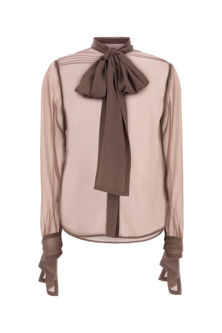 Saint Laurent Camicia in crepe rosa anticato