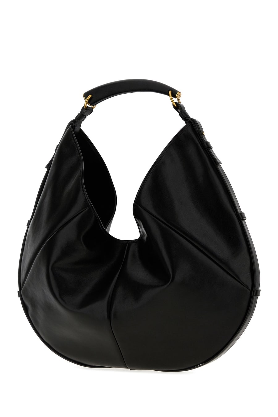Saint Laurent Borsa a spalla Mombasa in pelle nera, view 2