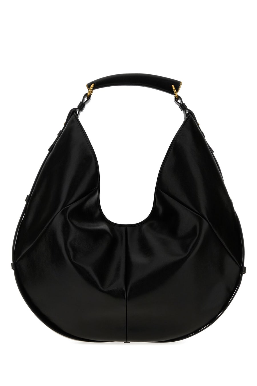 Saint Laurent Borsa a spalla Mombasa in pelle nera, view 3