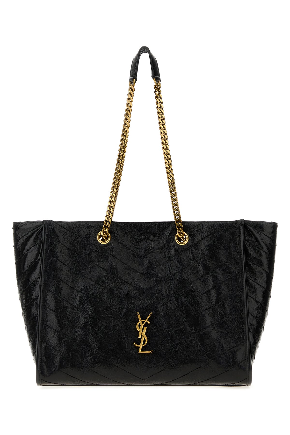 Saint Laurent Borsa shopping Niki in pelle nera