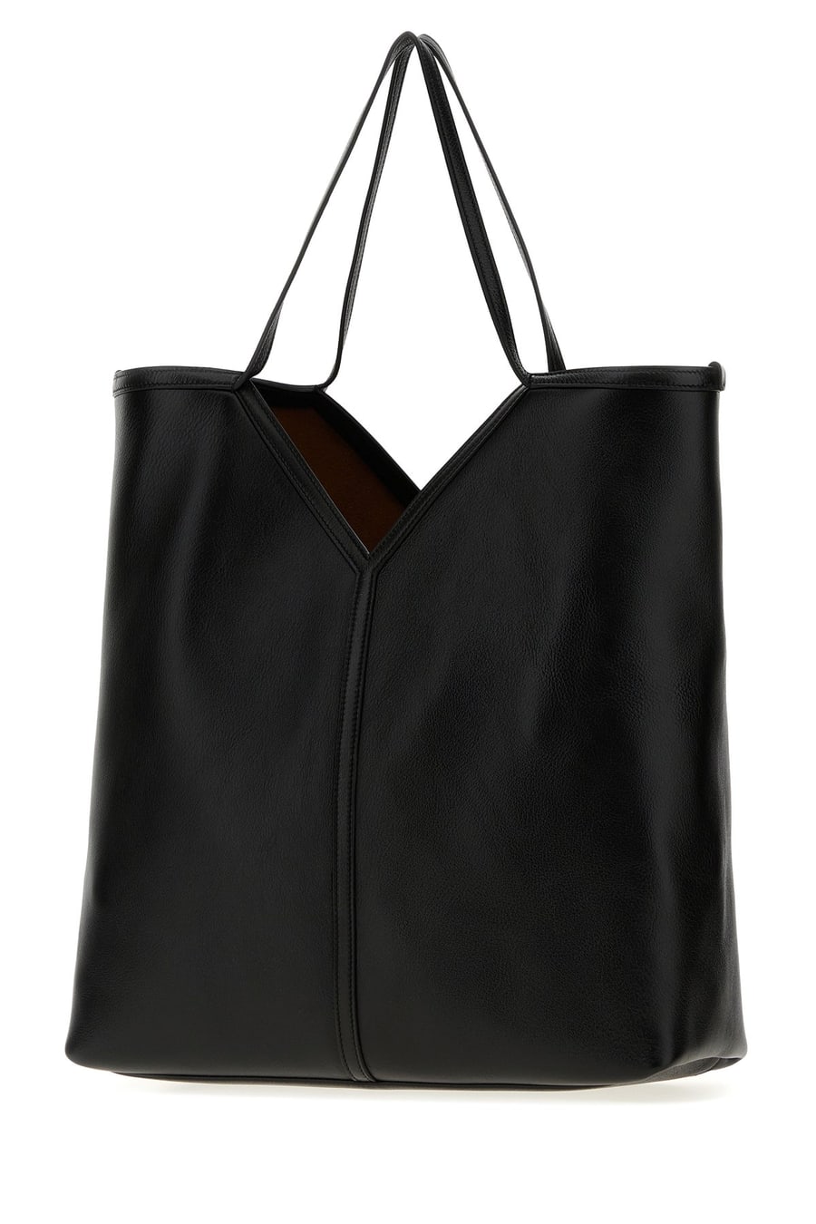Saint Laurent Borsa shopping Y in pelle nera, view 2