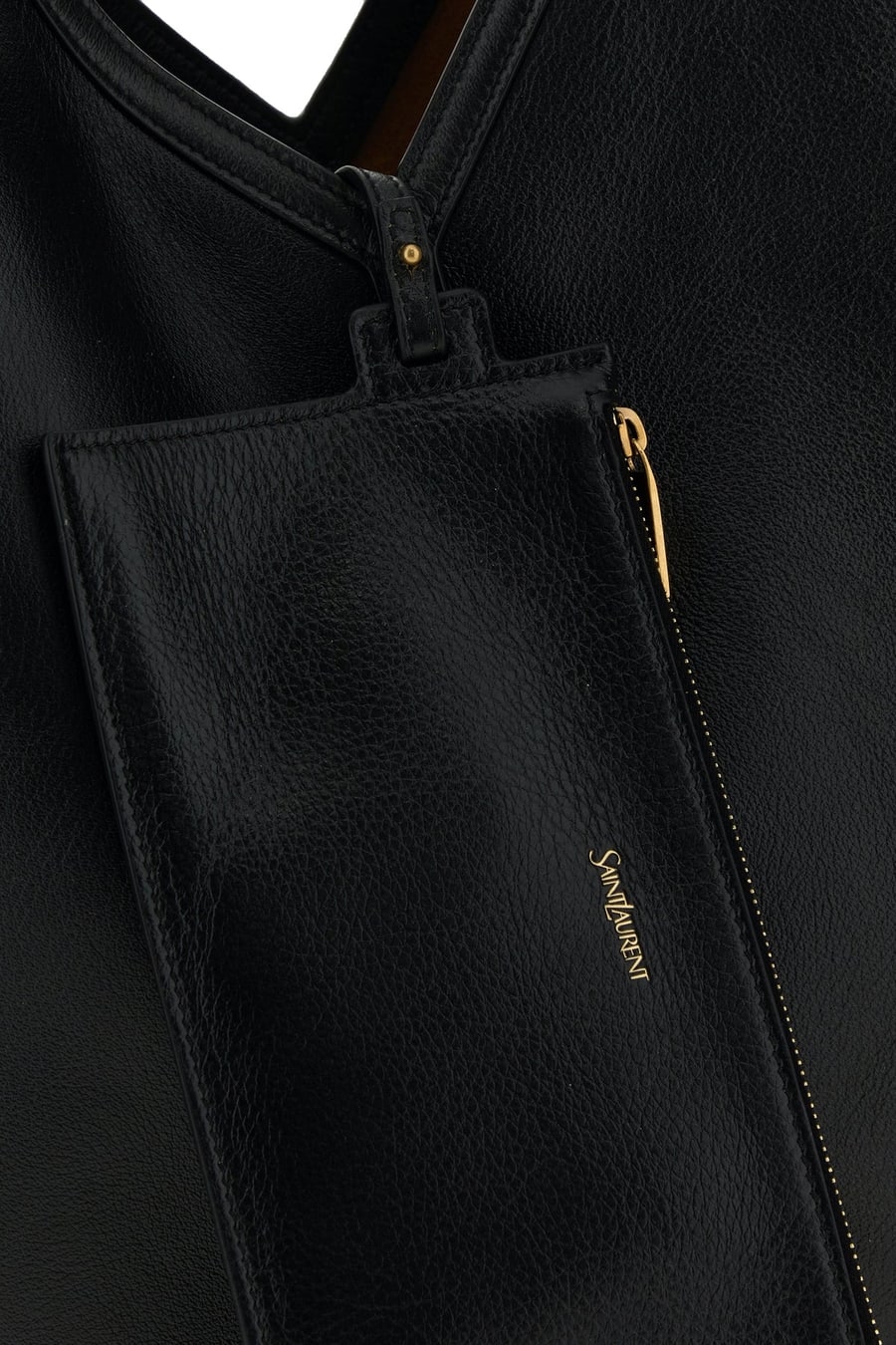 Saint Laurent Borsa shopping Y in pelle nera, view 4