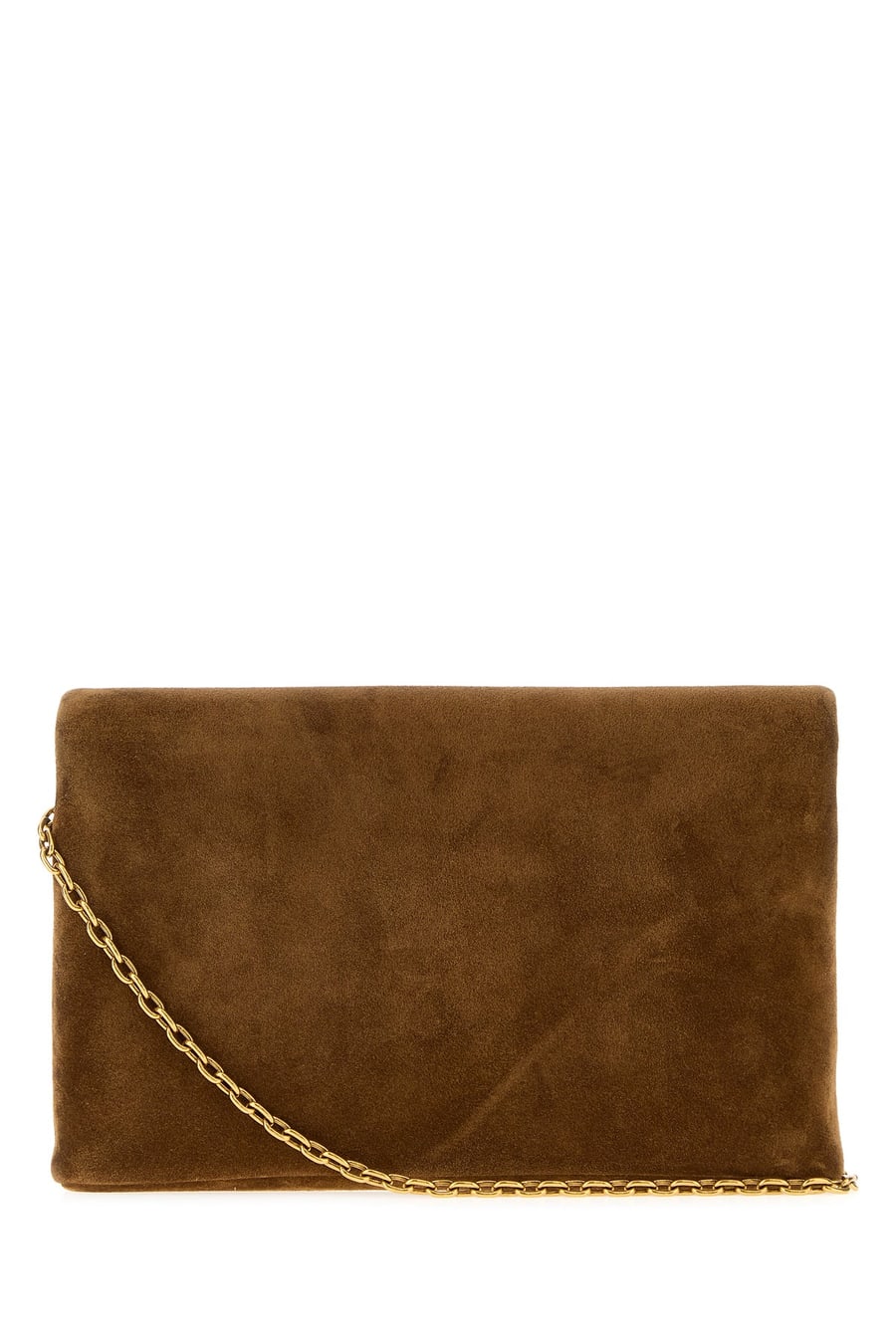 Saint Laurent Borsa a tracolla Cassandre piccola in pelle scamosciata caramello, view 3