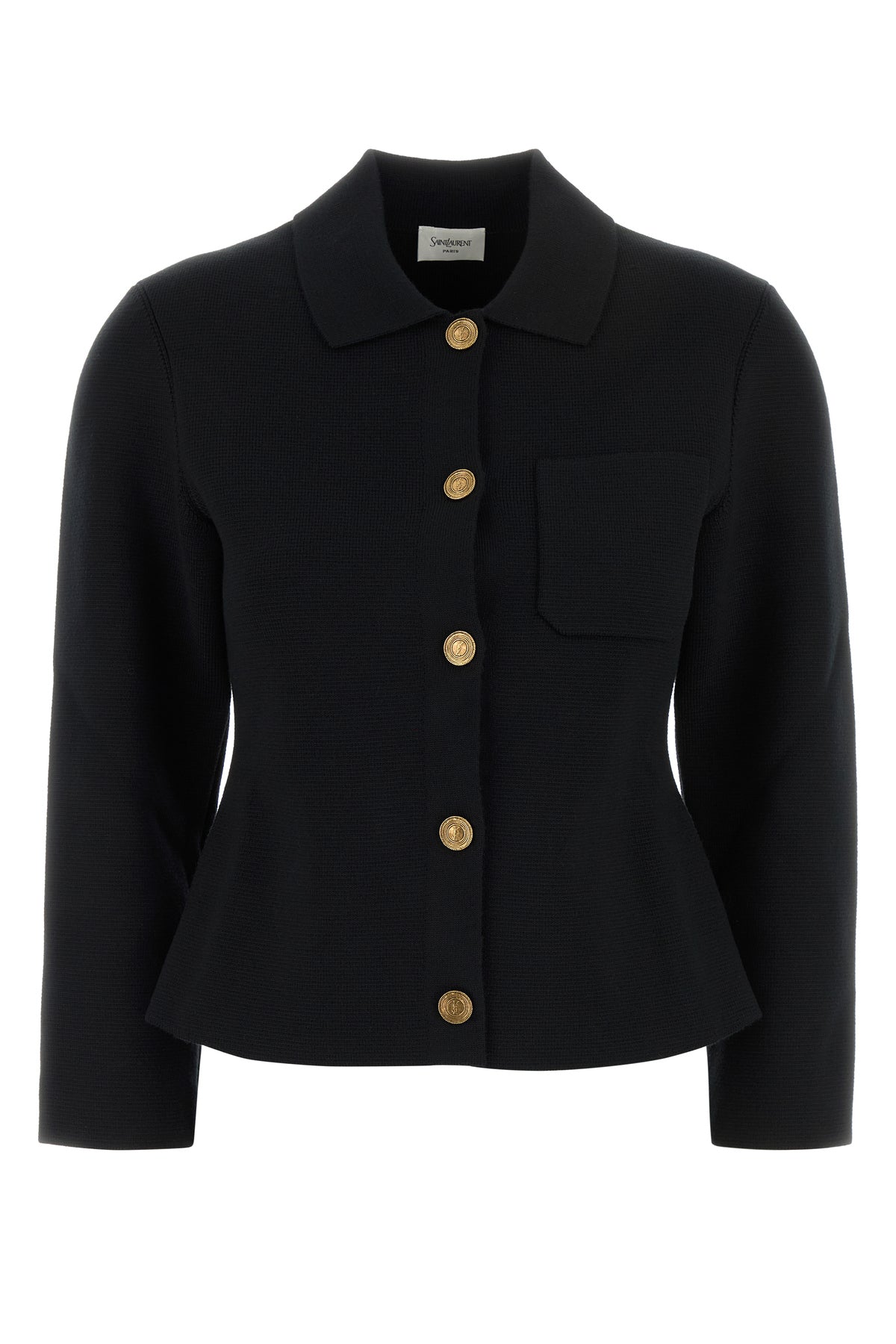 Saint Laurent Cardigan in lana nera