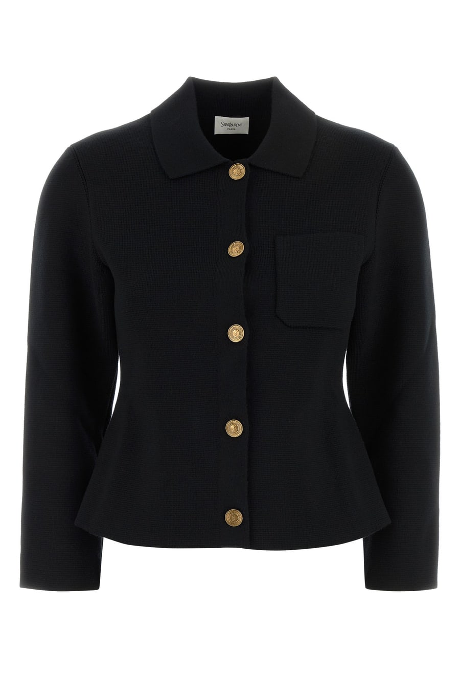Saint Laurent Cardigan in lana nera