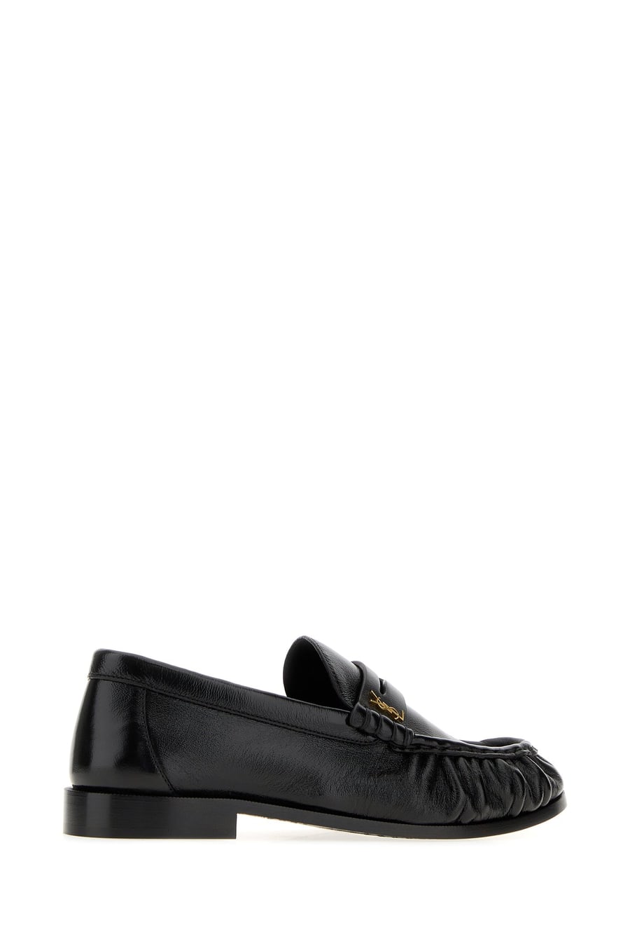 Saint Laurent Mocassini Le Loafers in pelle nera, view 3