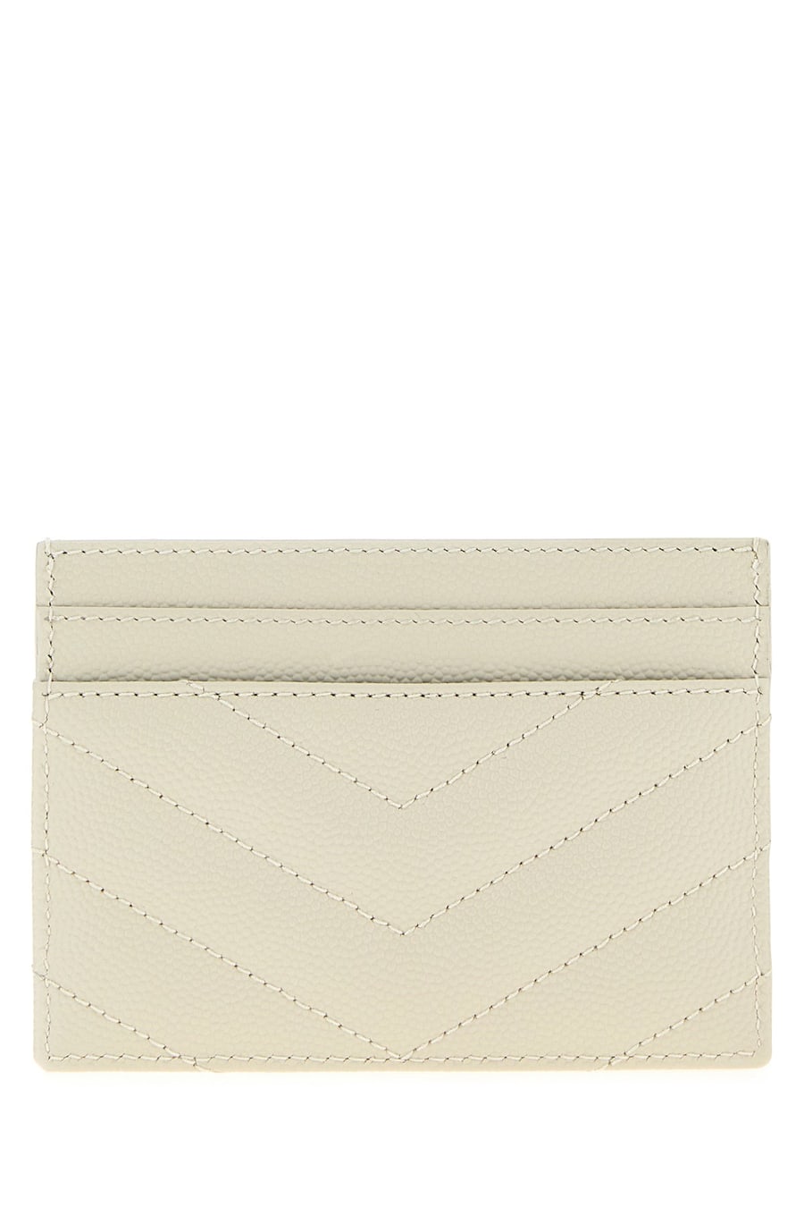 Saint Laurent Portacarte in pelle gesso, view 3