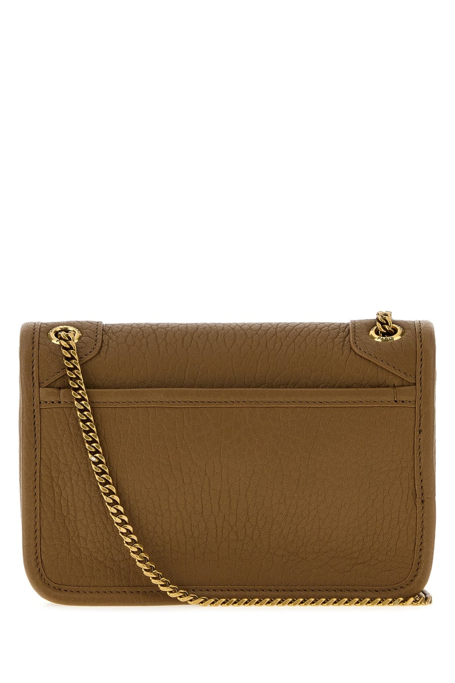 Saint Laurent Borsa a tracolla Niki mini in pelle marrone, view 3