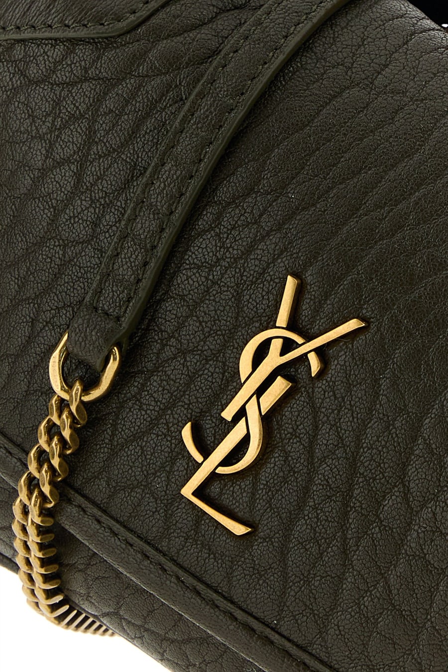 Saint Laurent Borsa a tracolla Niki mini in pelle verde scuro, view 4