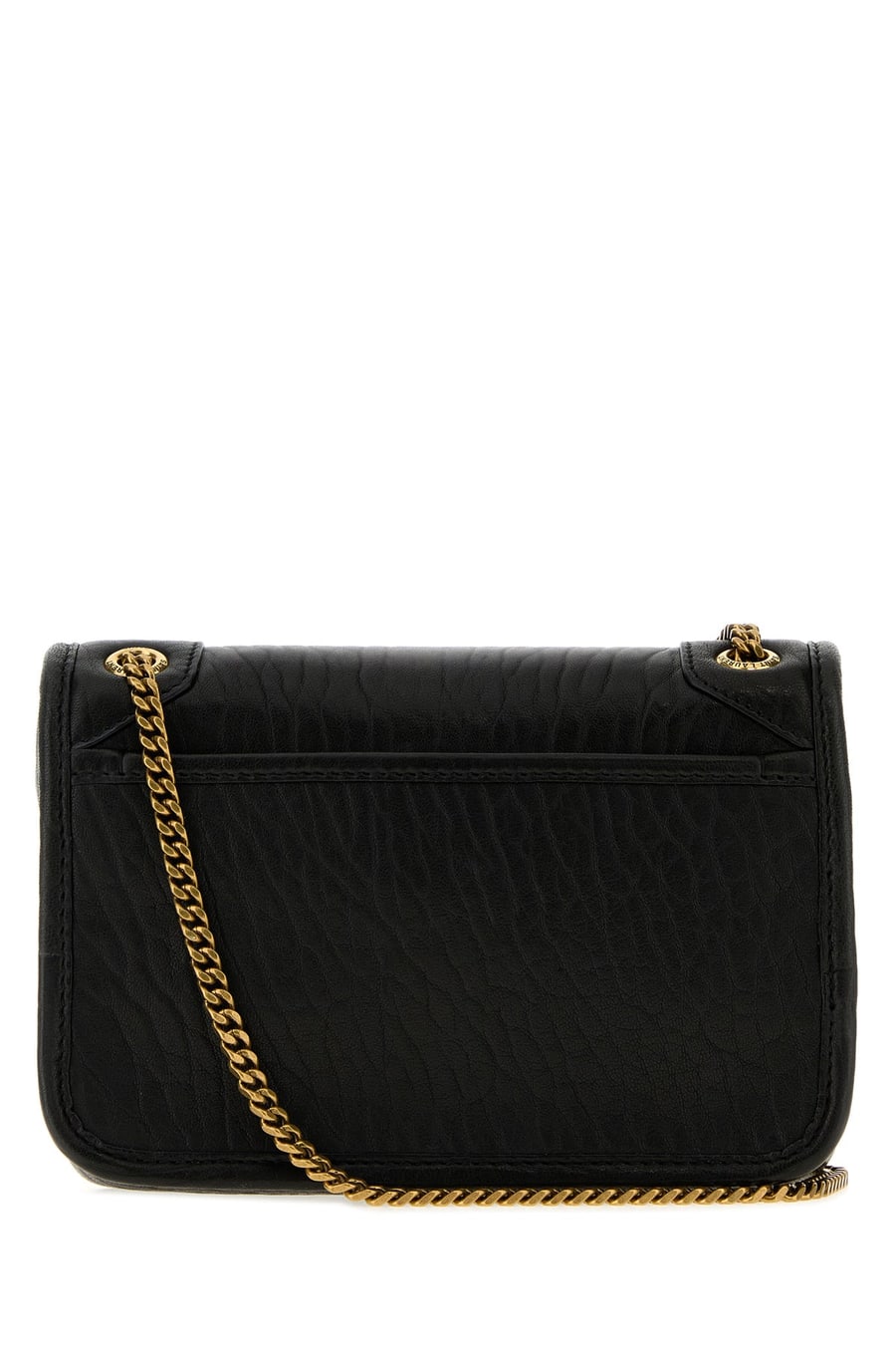 Saint Laurent Borsa a tracolla Niki mini in pelle nera, view 3