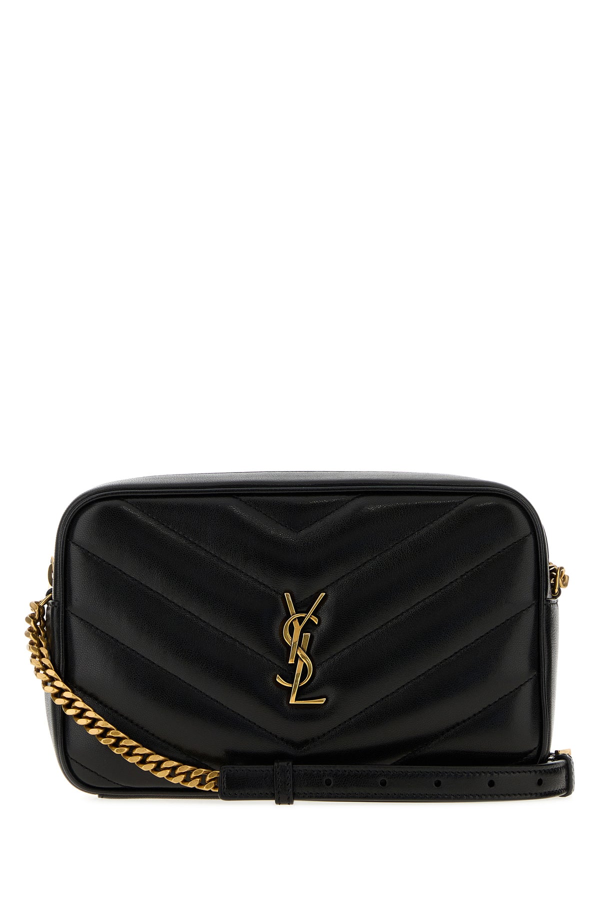 Saint Laurent Borsa a tracolla LouLou in pelle nera