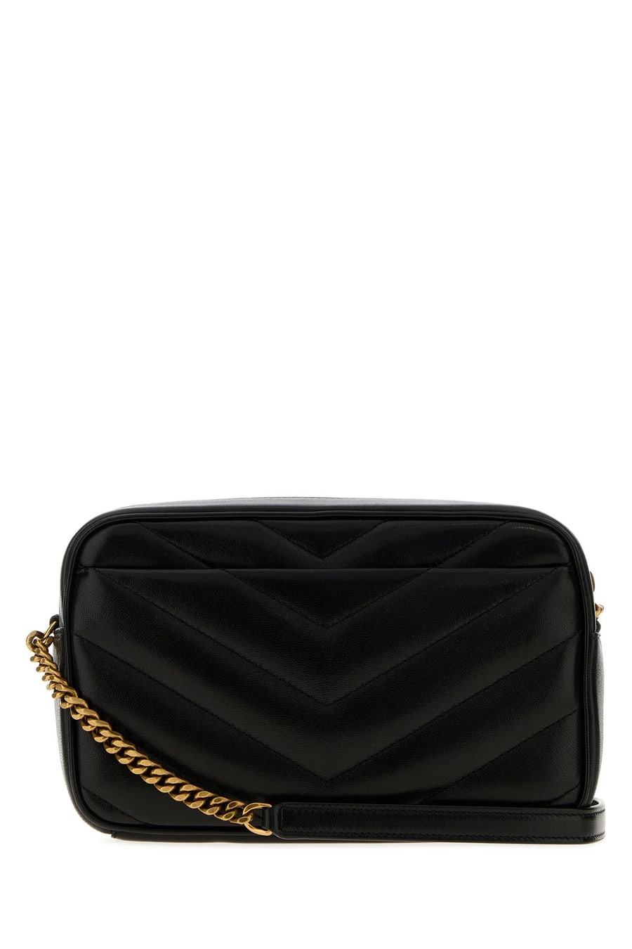 Saint Laurent Borsa a tracolla LouLou in pelle nera, view 3