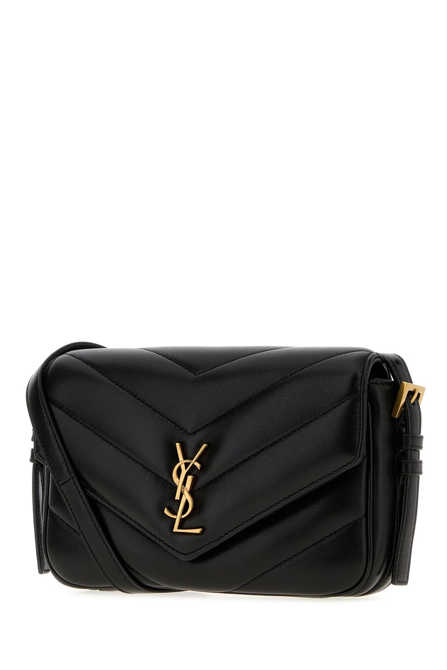 Saint Laurent Borsa a tracolla LouLou Toy in pelle nera, view 2