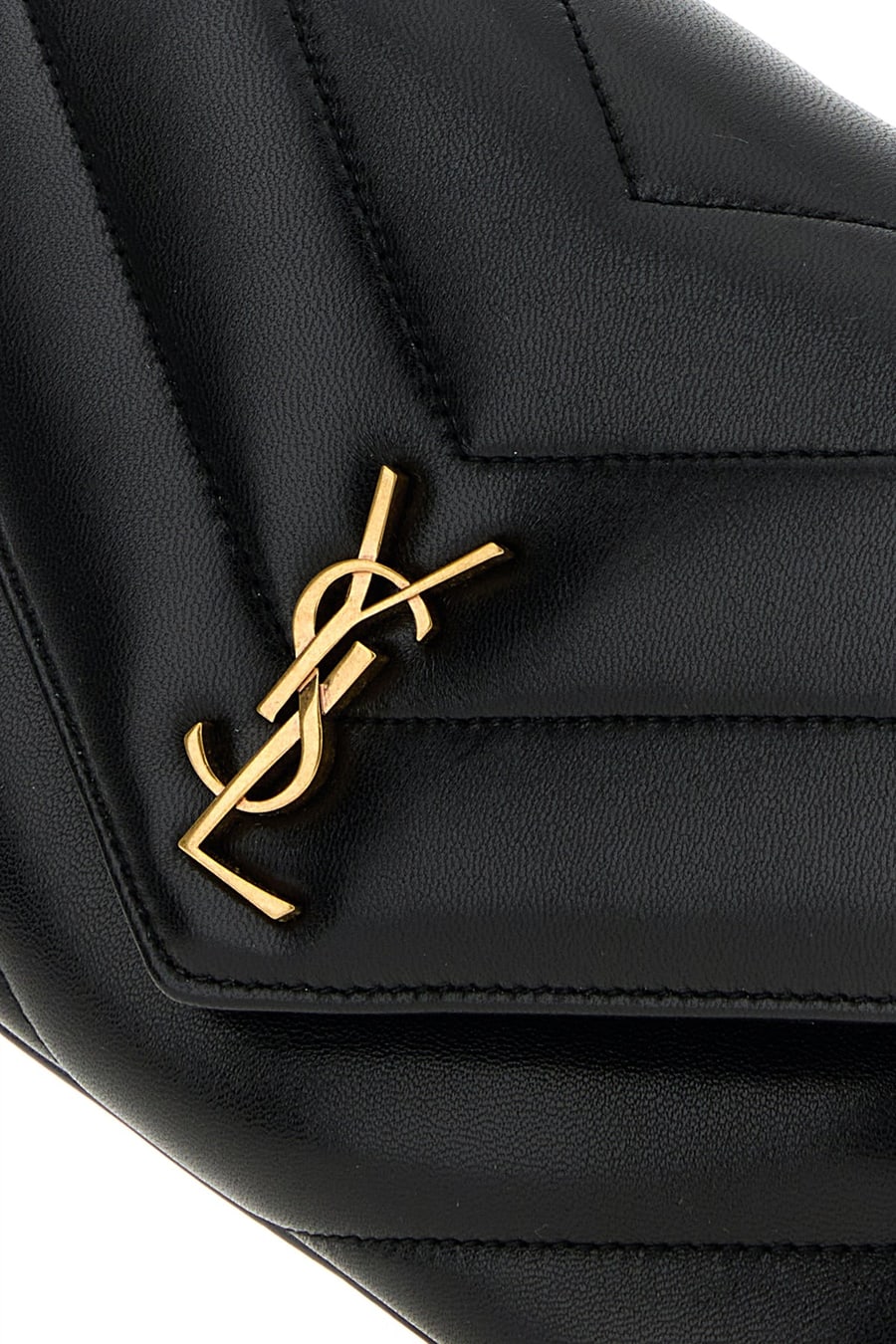 Saint Laurent Borsa a tracolla LouLou Toy in pelle nera, view 4
