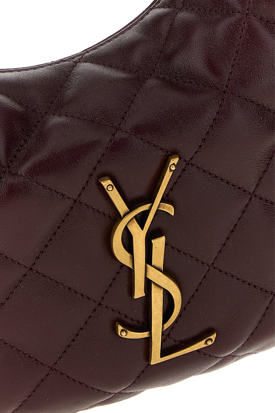 Saint Laurent Borsa a spalla Icarino in nappa melanzana, view 4