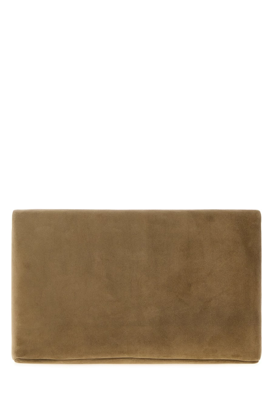 Saint Laurent Cutch Envelope grande in pelle scamosciata cappuccino, view 3