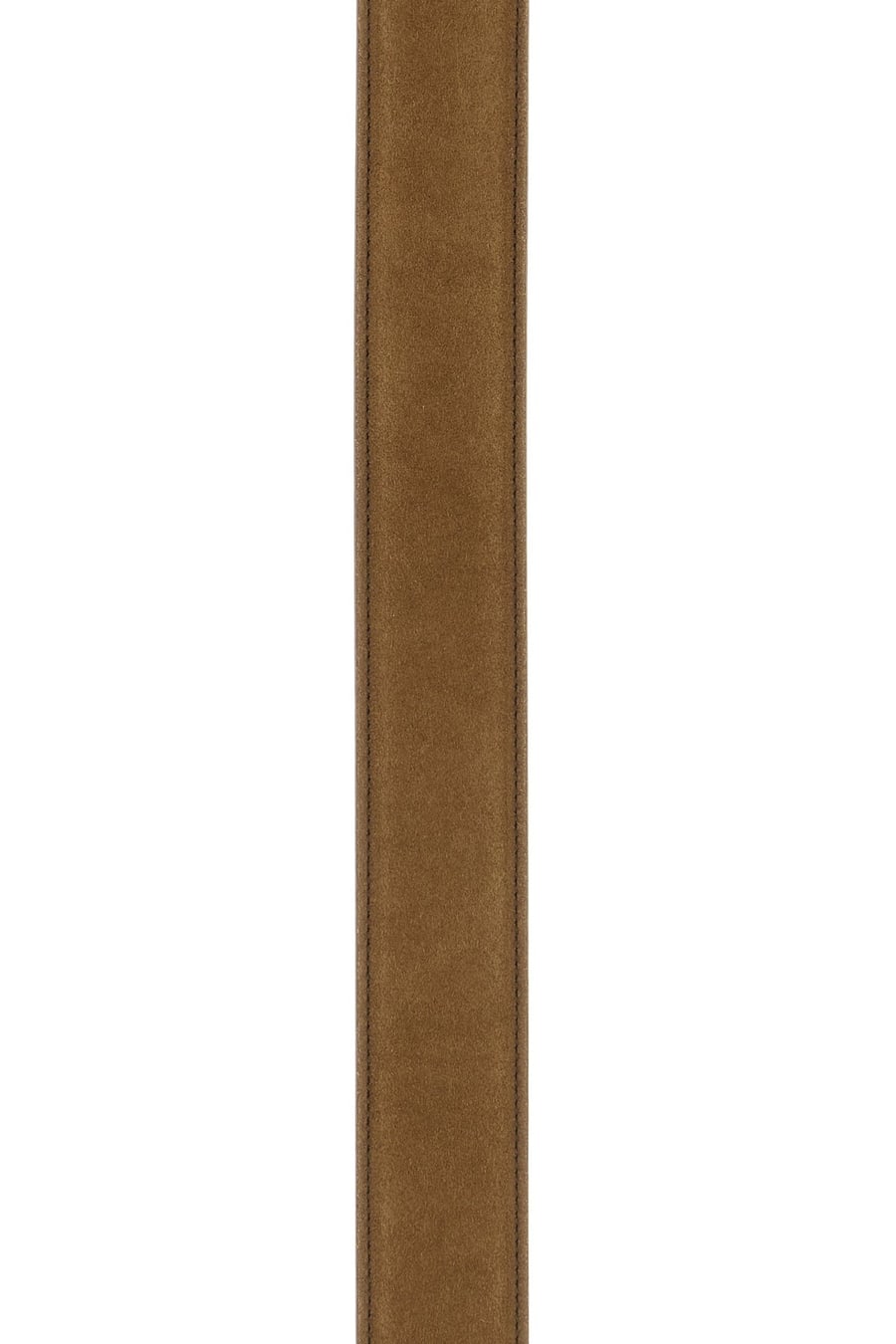 Saint Laurent Cintura in pelle scamosciata cammello, view 3