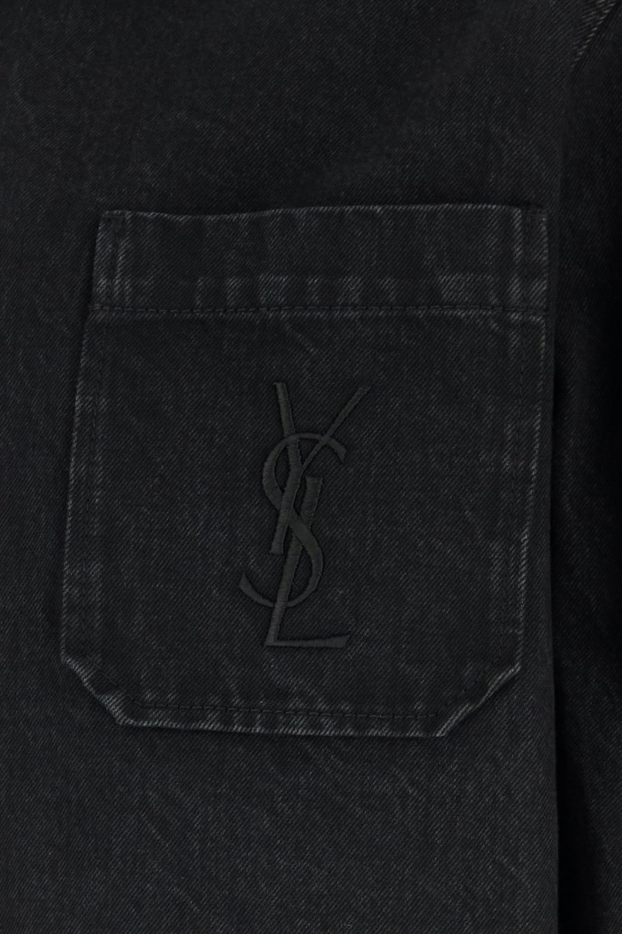 Saint Laurent Overshirt in denim nero, view 3
