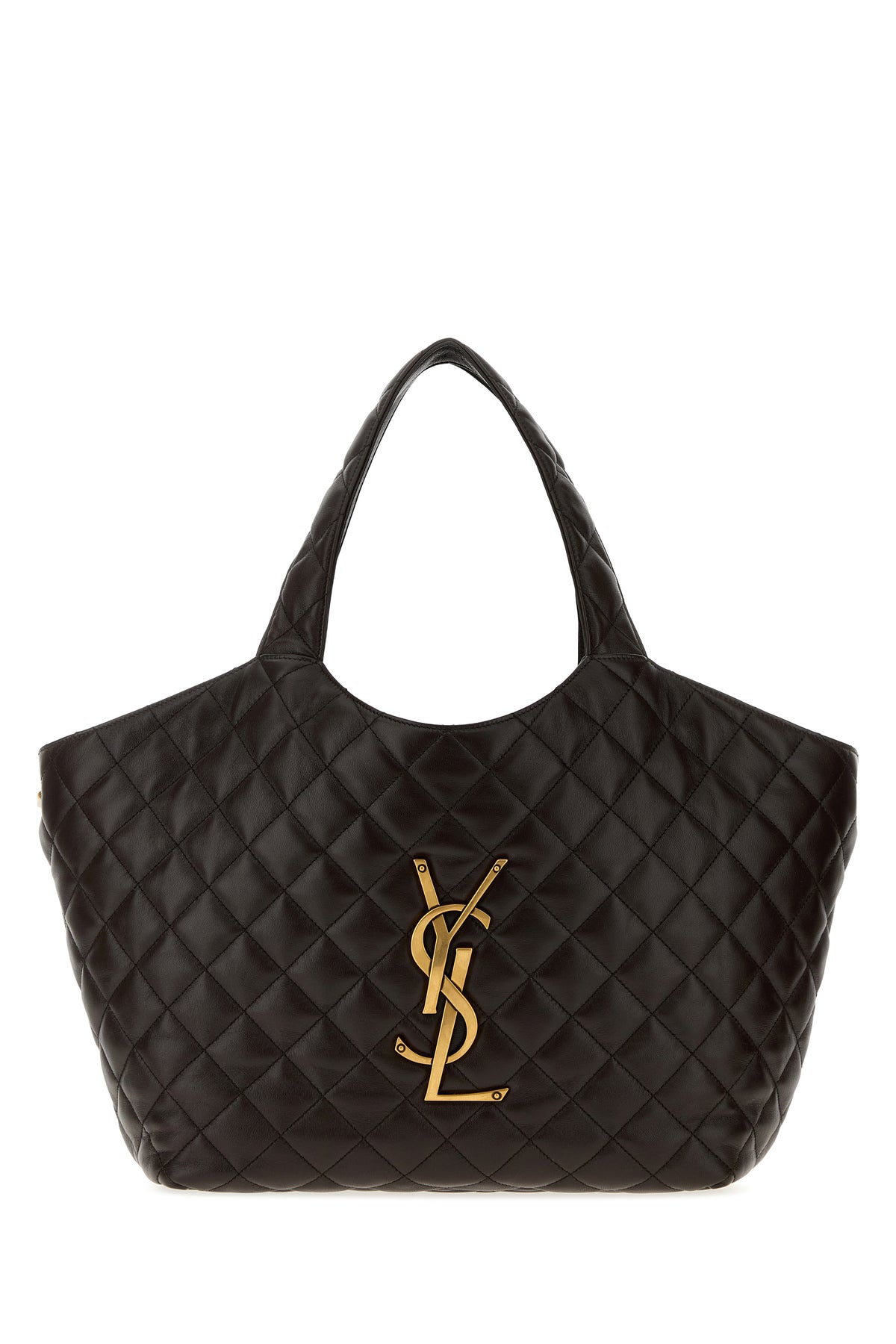Saint Laurent Borsa shopping Icare media in nappa testa di moro