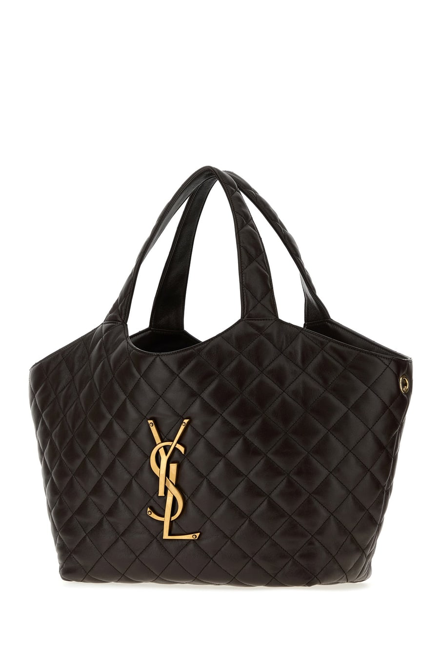 Saint Laurent Borsa shopping Icare media in nappa testa di moro, view 2
