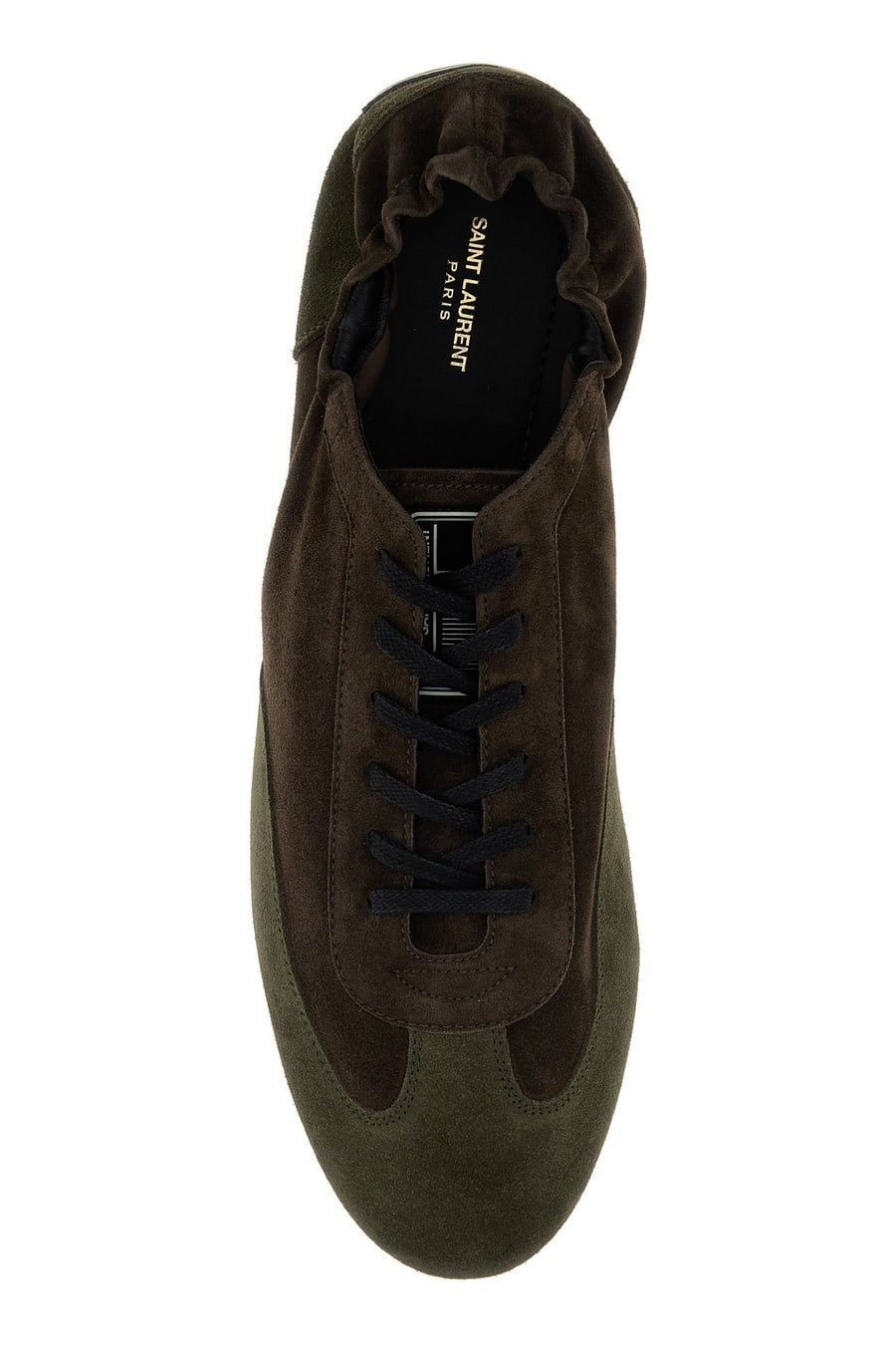 Saint Laurent Sneakers Lewis in pelle scamosciata bicolor, view 4