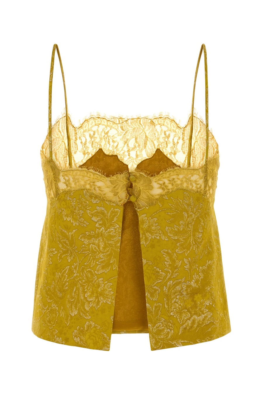 Saint Laurent Top in jacquard oro, view 2