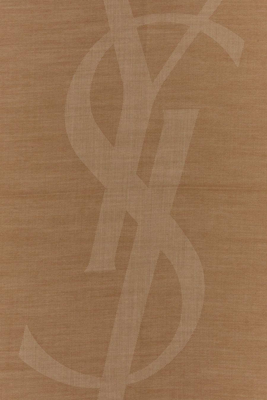 Saint Laurent Sciarpa in misto cashmere biscotto, view 2