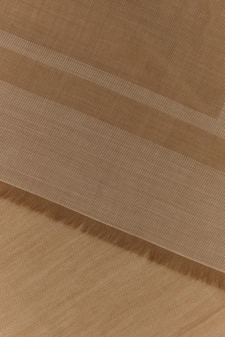 Saint Laurent Sciarpa in misto cashmere biscotto, view 3