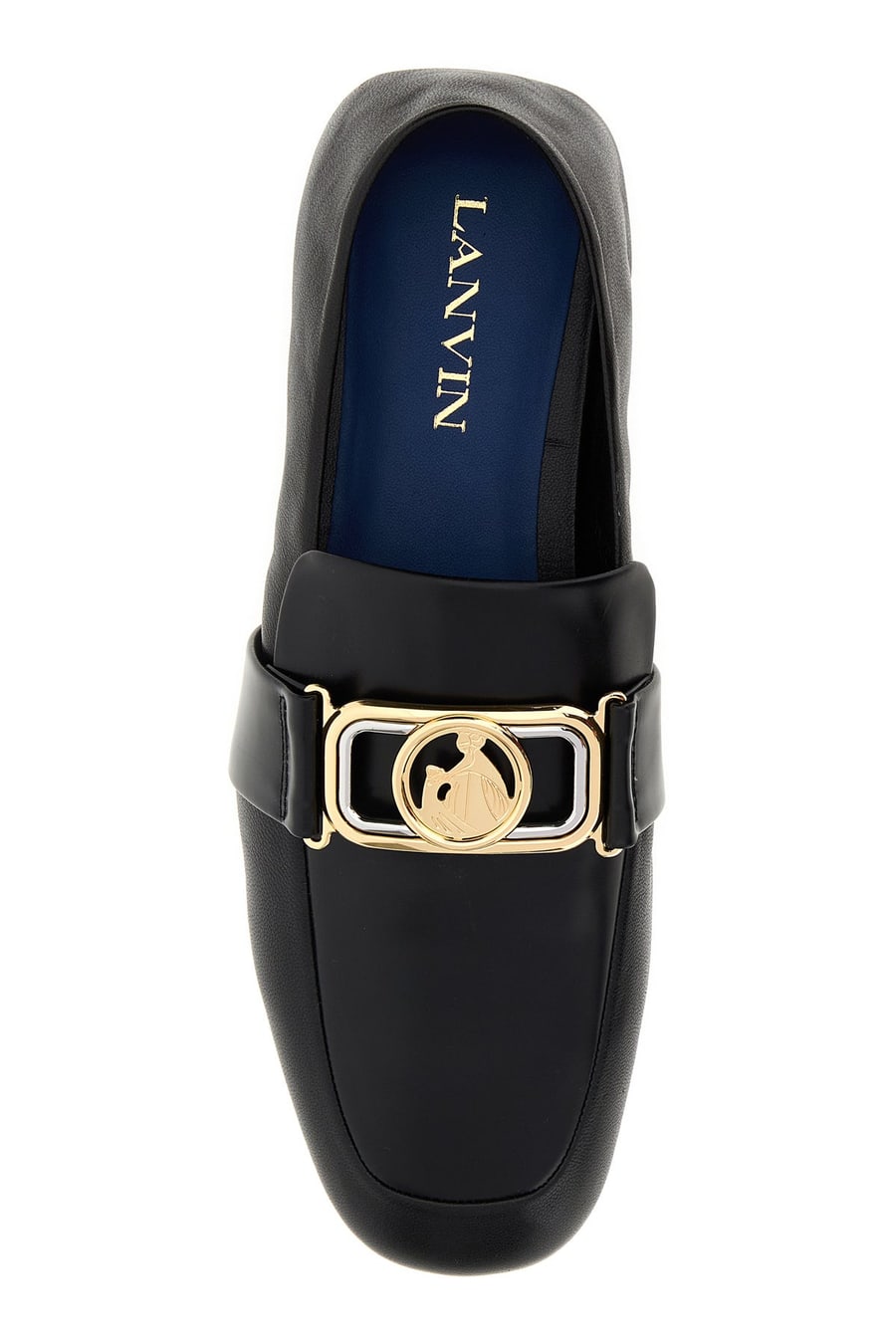 LANVIN Mocassini in pelle nera, view 4