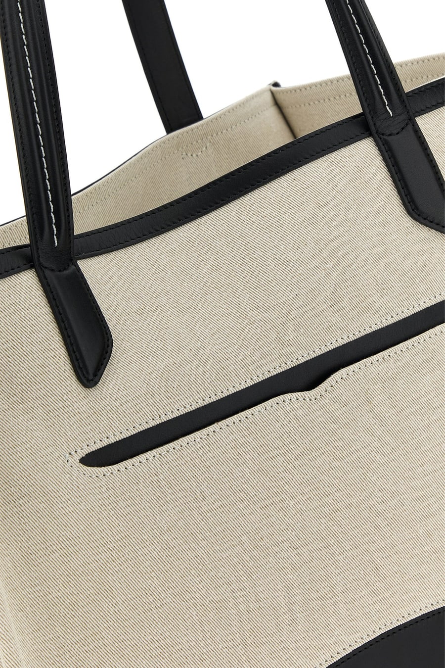 JW Anderson Borsa shopping Loafers in tela sabbia, view 4