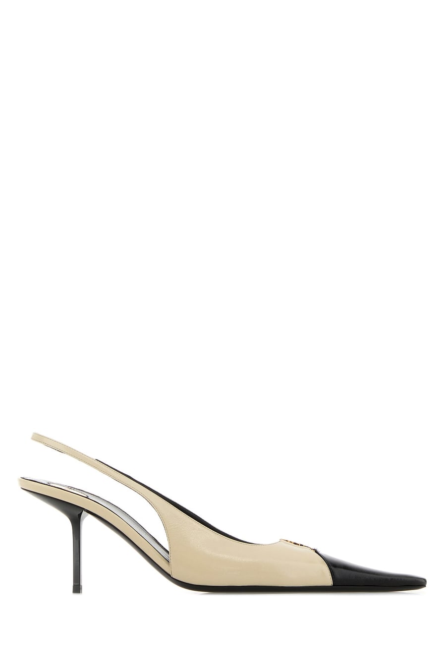 Saint Laurent Scarpe con tacco Babylone Breteuil in pelle bicolor