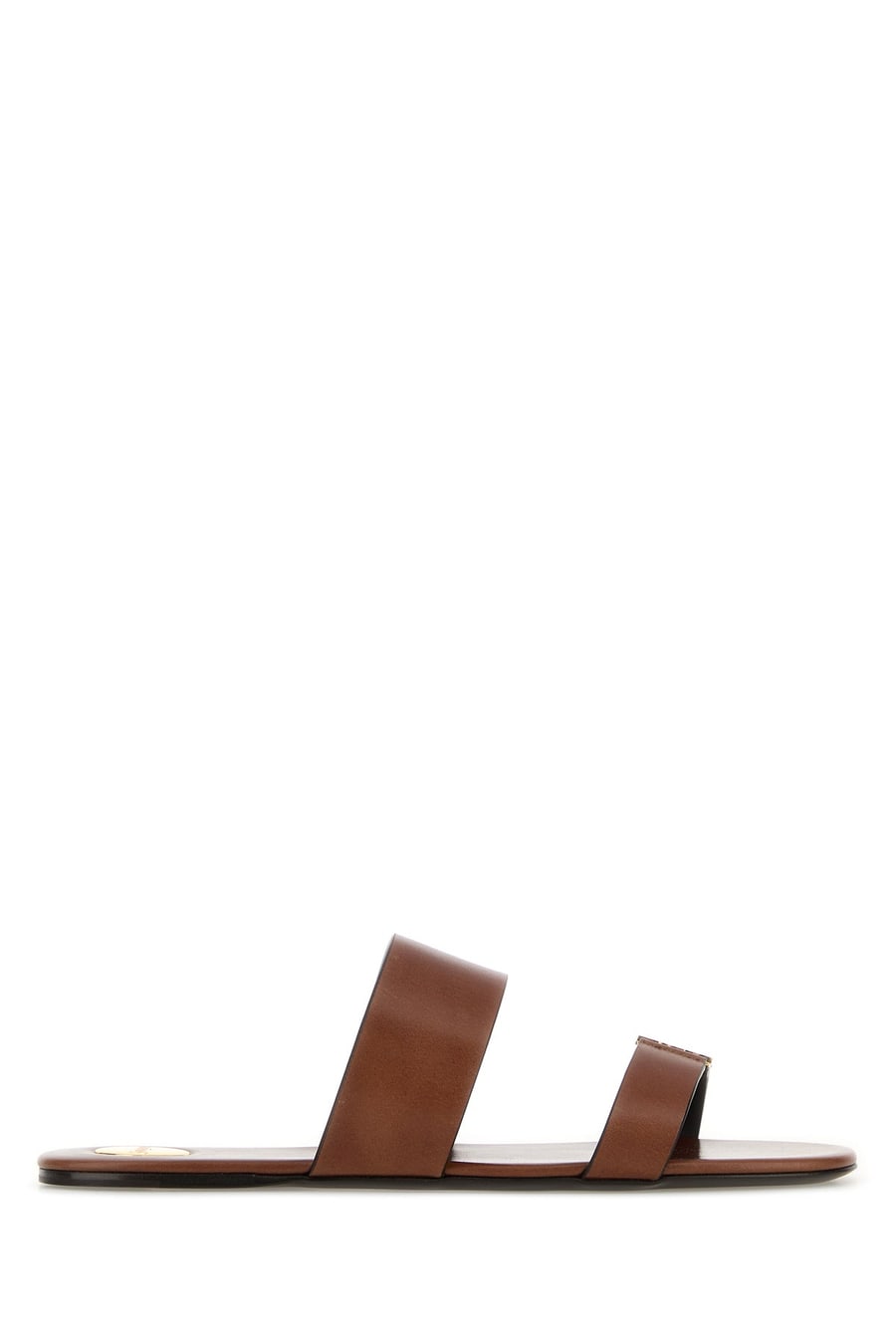Saint Laurent Slippers Babylone in pelle marrone