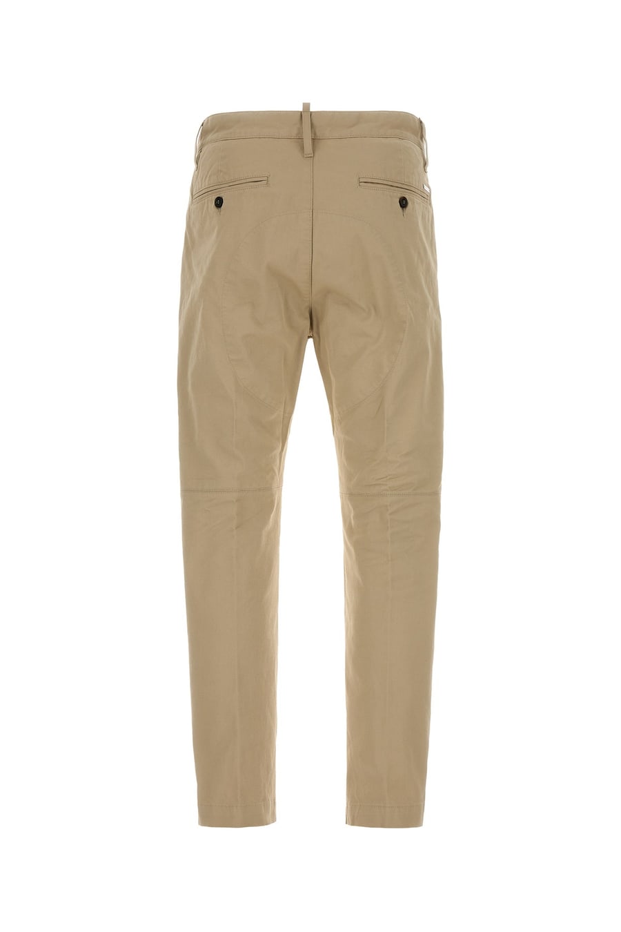 Dsquared2 Pantalone chino in cotone stretch beige, view 2