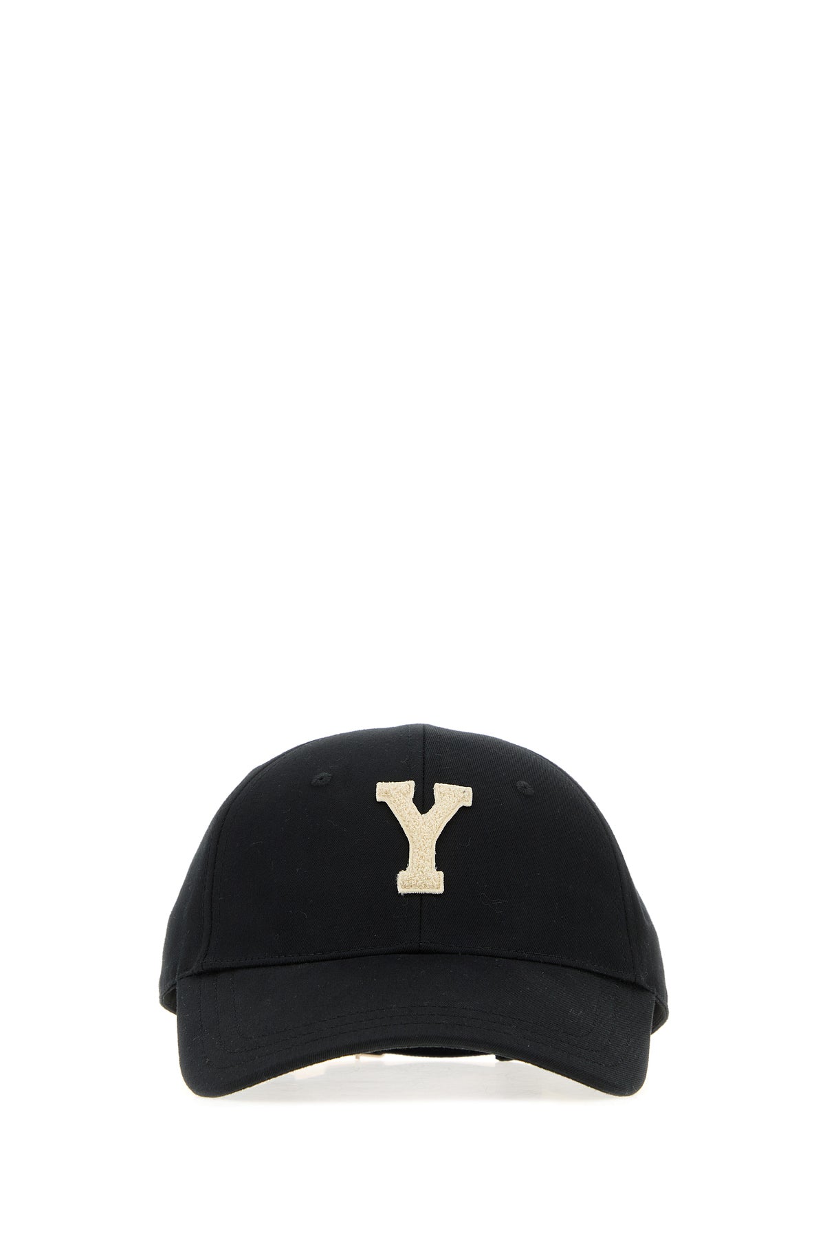 Saint Laurent Cappello da baseball in cotone nero