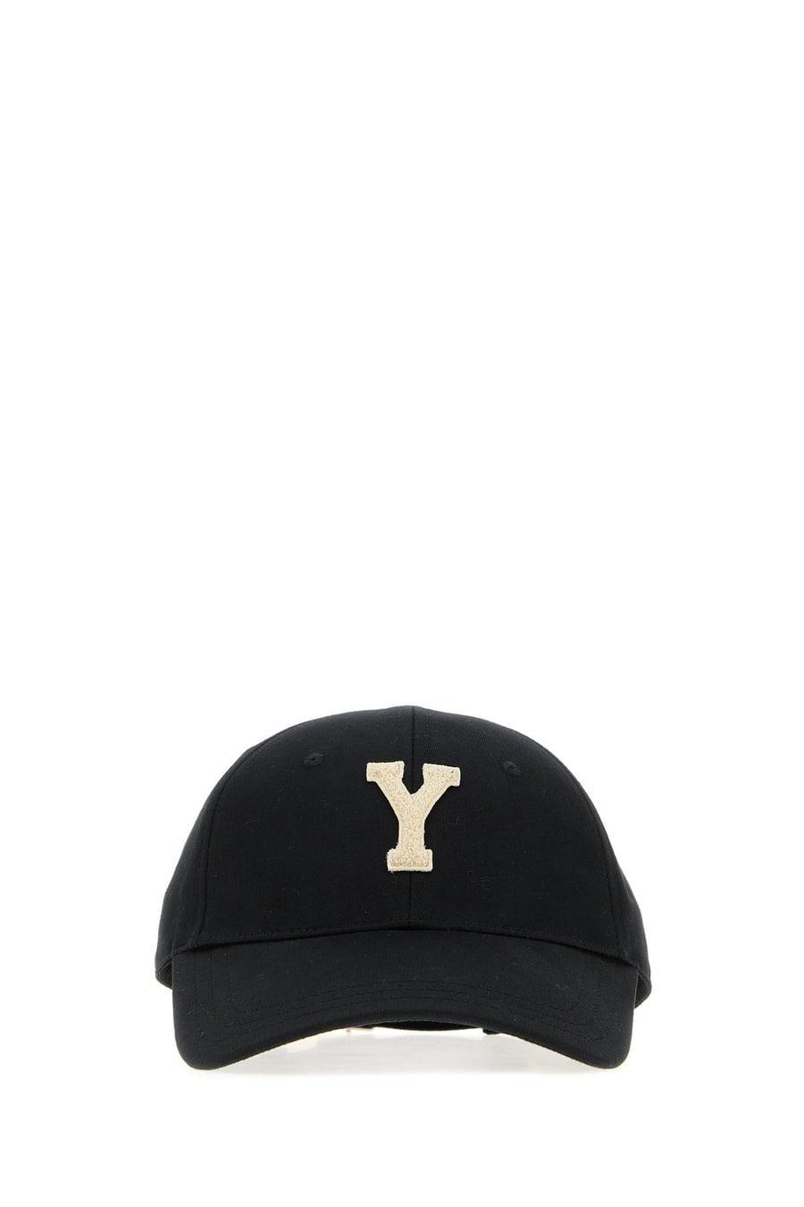 Saint Laurent Cappello da baseball in cotone nero