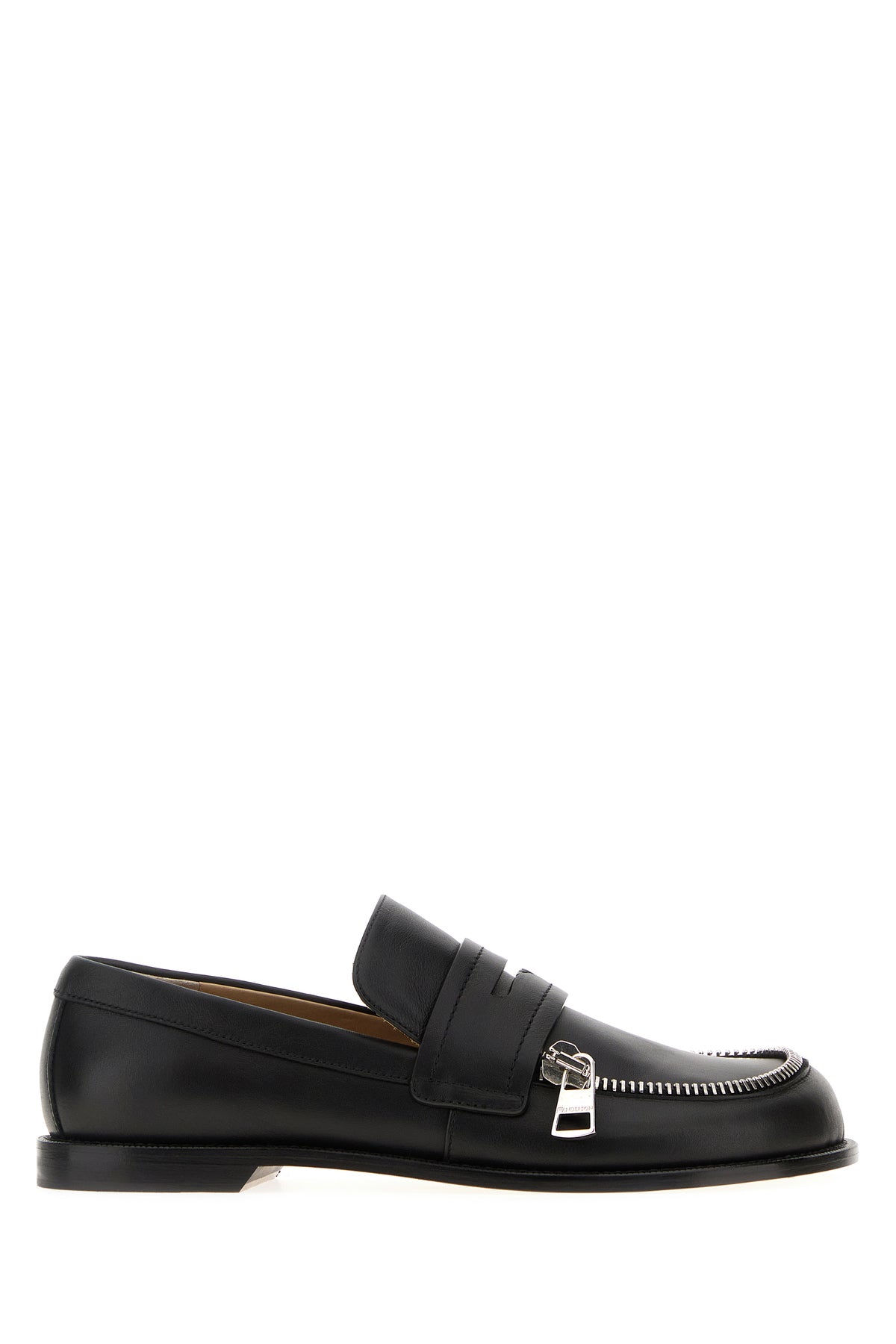 JW Anderson Mocassini Biker in pelle nera