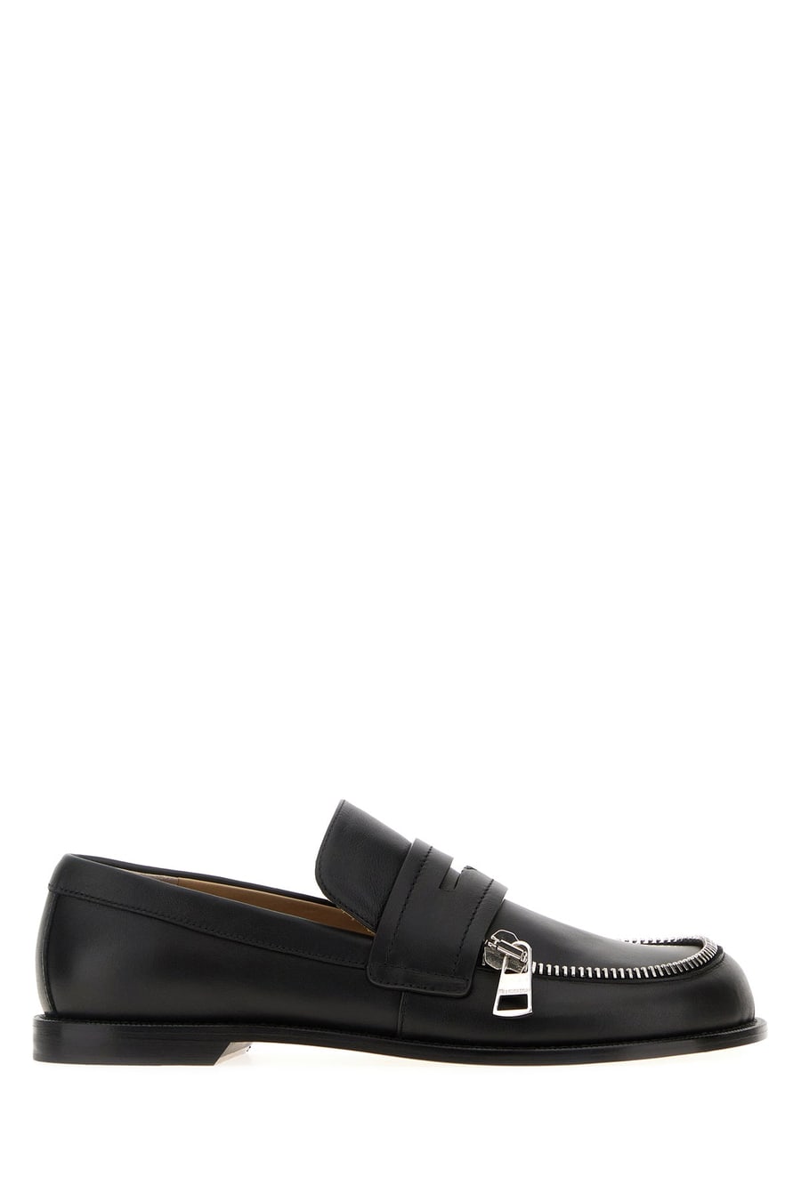 JW Anderson Mocassini Biker in pelle nera