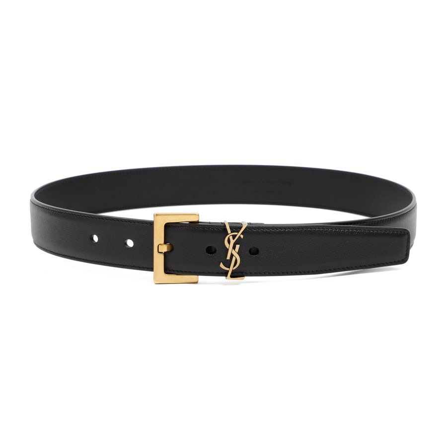 Saint Laurent Saint Laurent Belt with YSL Monogram, view 2