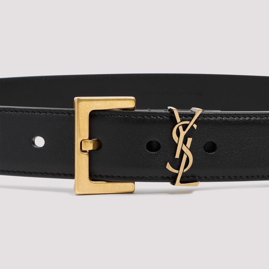 Saint Laurent Saint Laurent Belt with YSL Monogram, view 4
