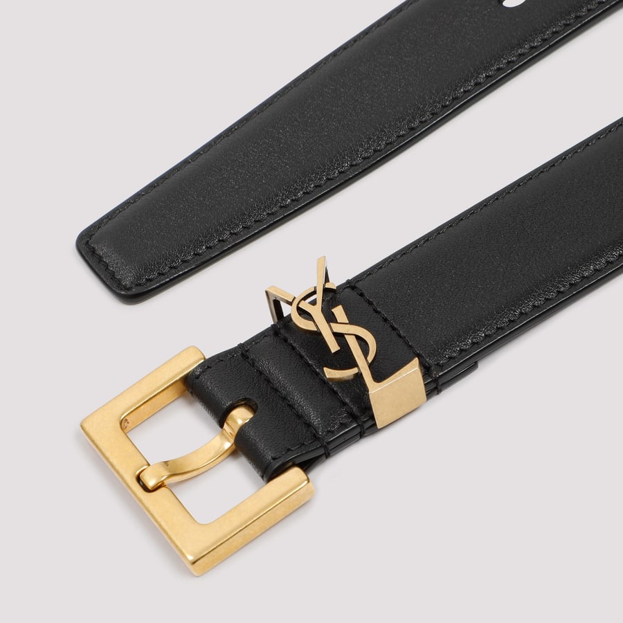 Saint Laurent Saint Laurent Belt with YSL Monogram, view 5