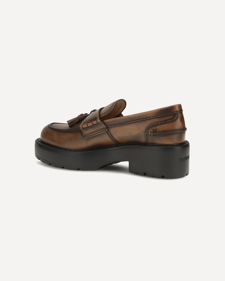 Miu Miu Smooth leather tassel Loafers, view 5