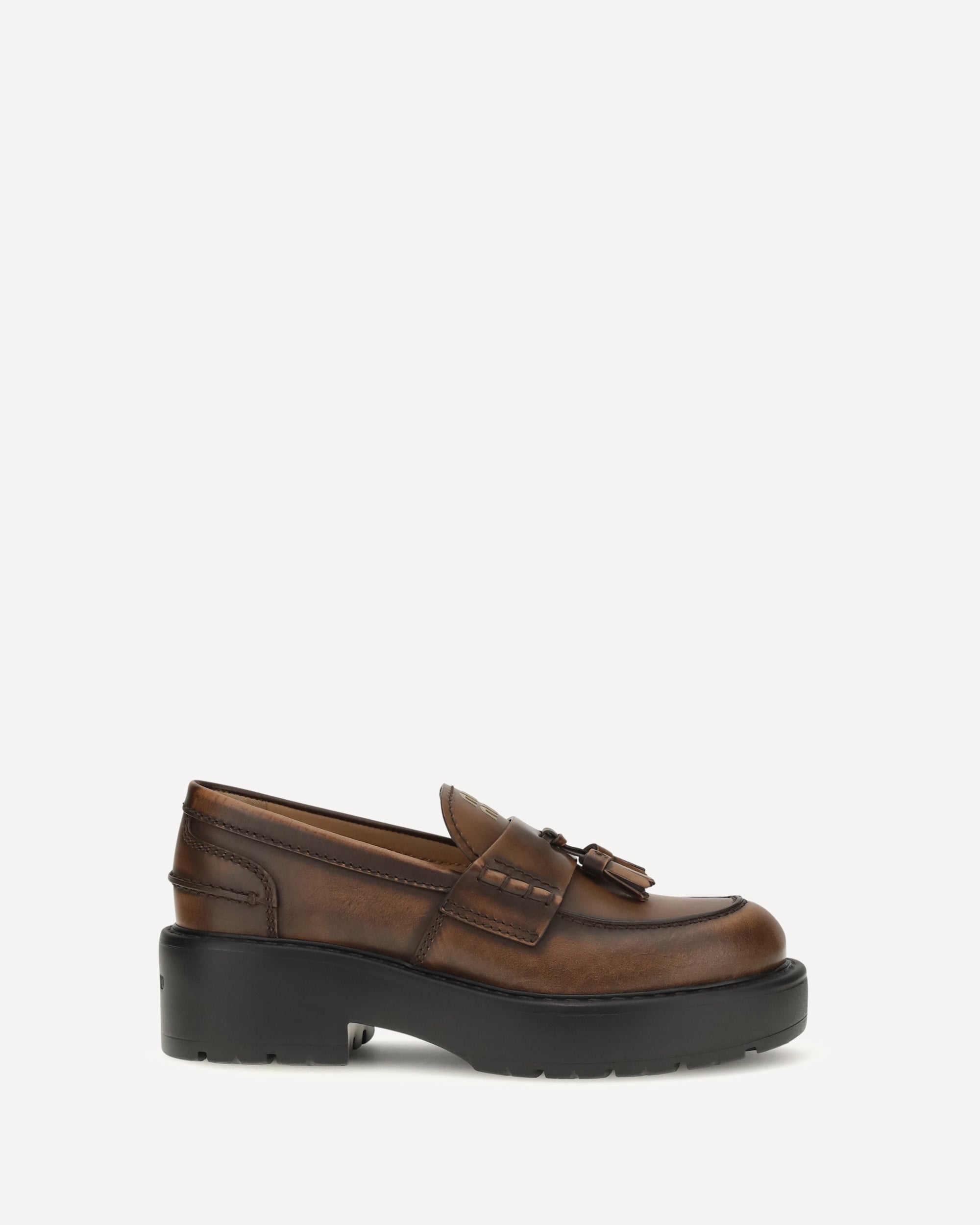 Miu Miu Smooth leather tassel Loafers