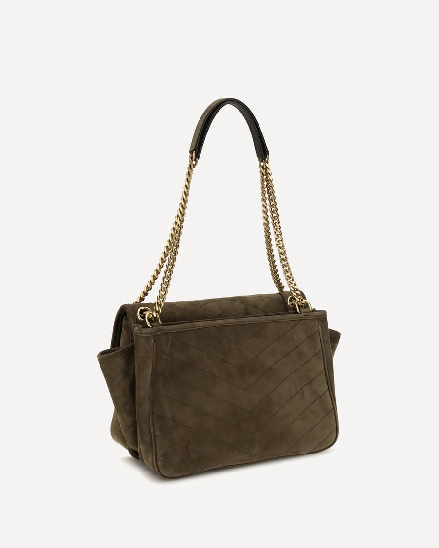 Saint Laurent Niki Tripouch suede Shoulder Bag, view 2