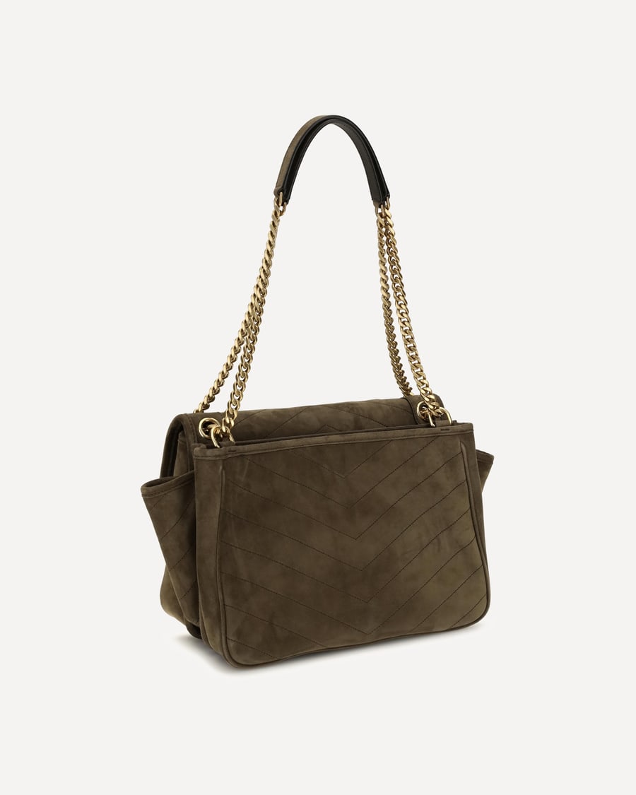 Saint Laurent Niki Tripouch suede Shoulder Bag, view 5
