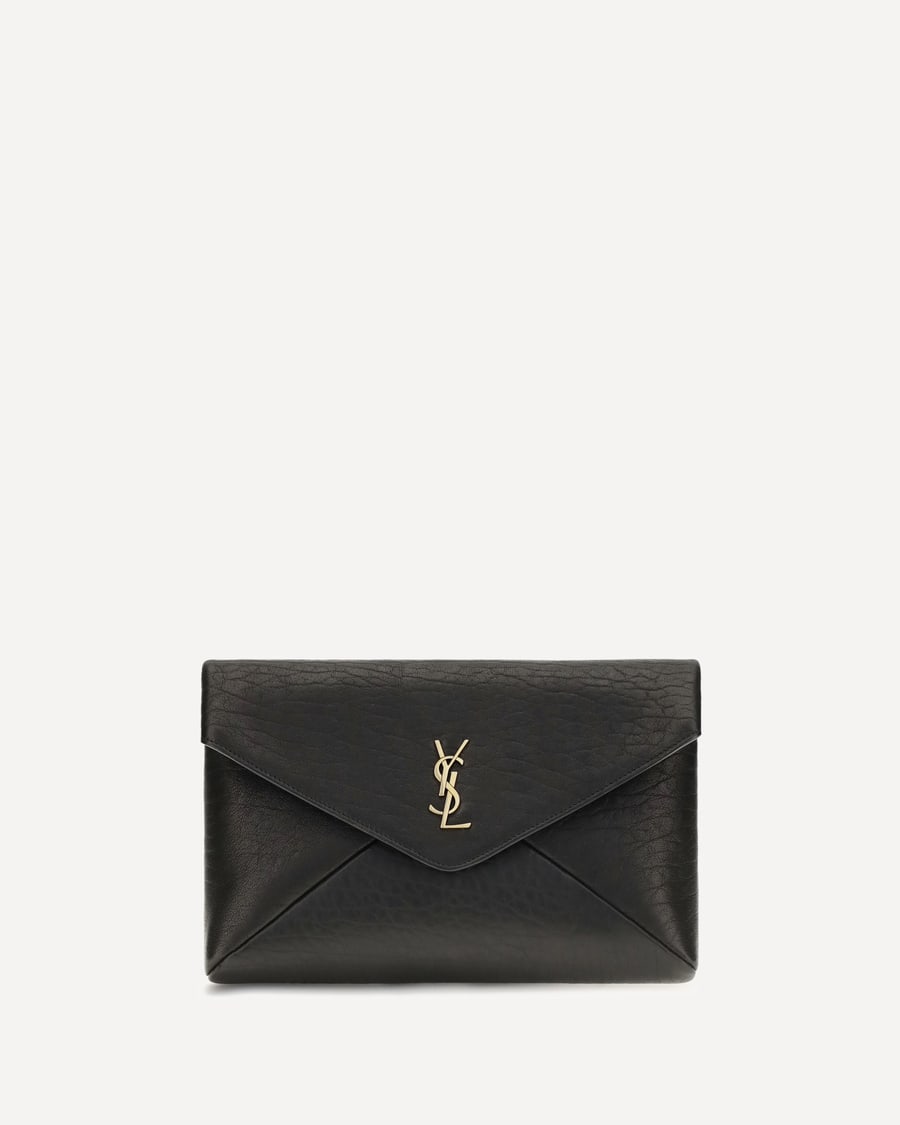 Saint Laurent Envelope leather Clutch