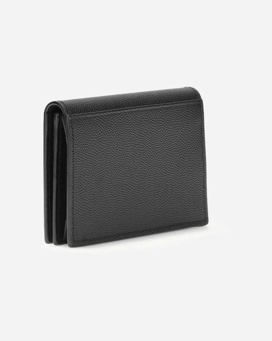 Saint Laurent Grain de poudre leather business Card Holder, view 4